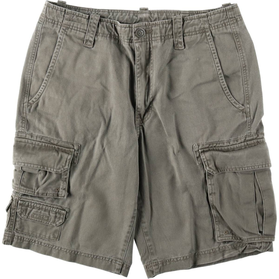 Eddie Bauer cargo shorts, men's size W33 (approx.) cotton Khaki type Vintage Second Hand