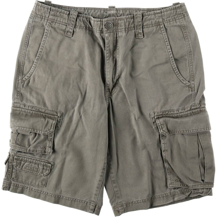 Eddie Bauer cargo shorts, men's size W33 (approx.) cotton Khaki type Vintage Second Hand
