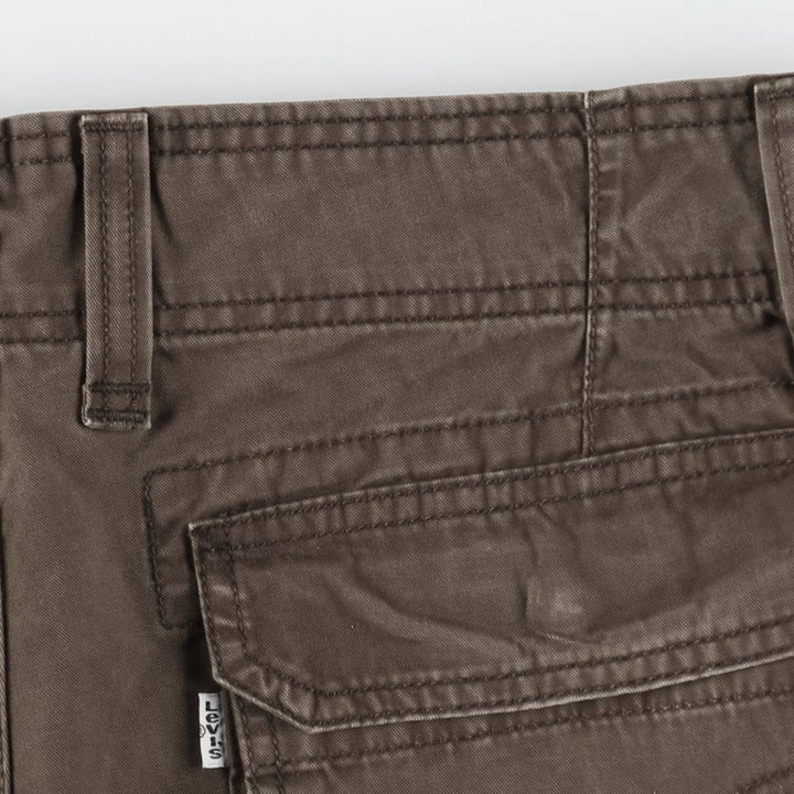 Levi's CARGO shorts, men's size W37 (approx.) cotton brown type Vintage Second Hand