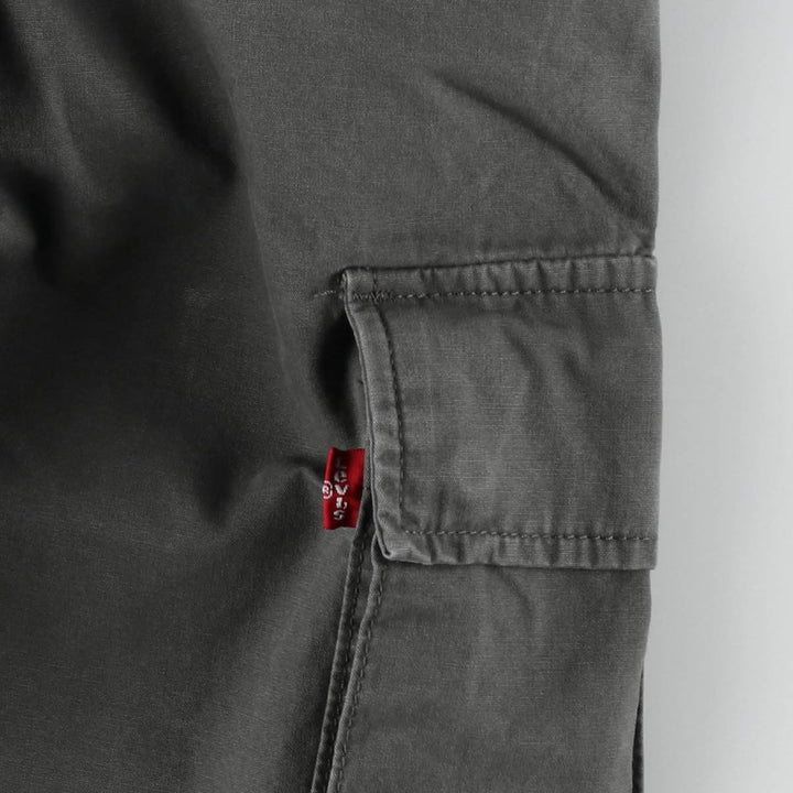 Levi's cargo shorts, men's size W31 (approx.) cotton gray type Vintage Second Hand