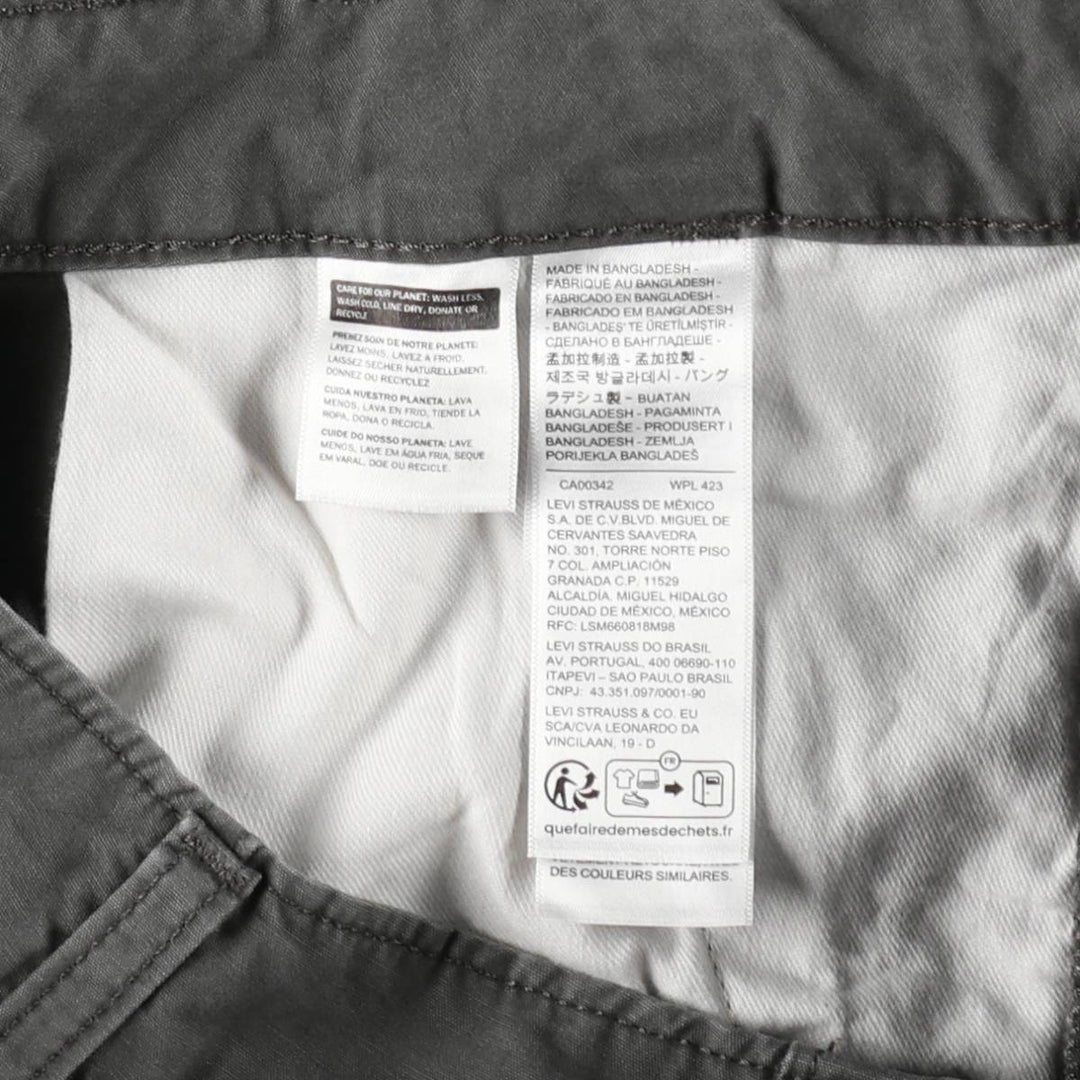 Levi's cargo shorts, men's size W31 (approx.) cotton gray type Vintage Second Hand