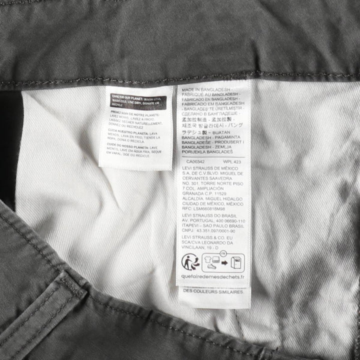 Levi's cargo shorts, men's size W31 (approx.) cotton gray type Vintage Second Hand