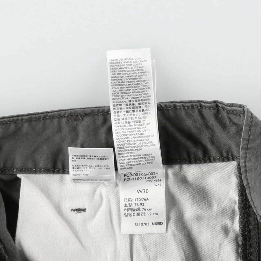 Levi's cargo shorts, men's size W31 (approx.) cotton gray type Vintage Second Hand