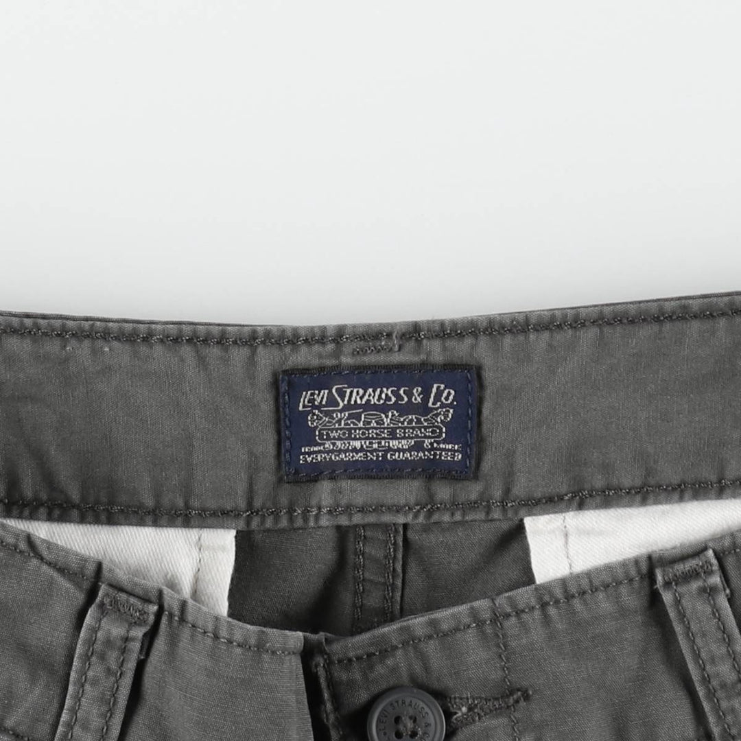 Levi's cargo shorts, men's size W31 (approx.) cotton gray type Vintage Second Hand