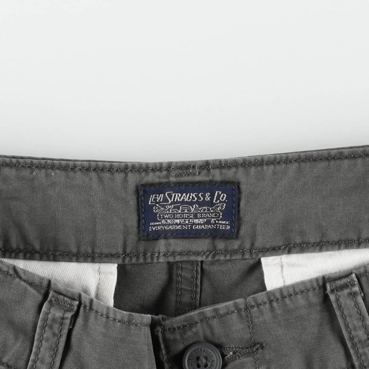 Levi's cargo shorts, men's size W31 (approx.) cotton gray type Vintage Second Hand