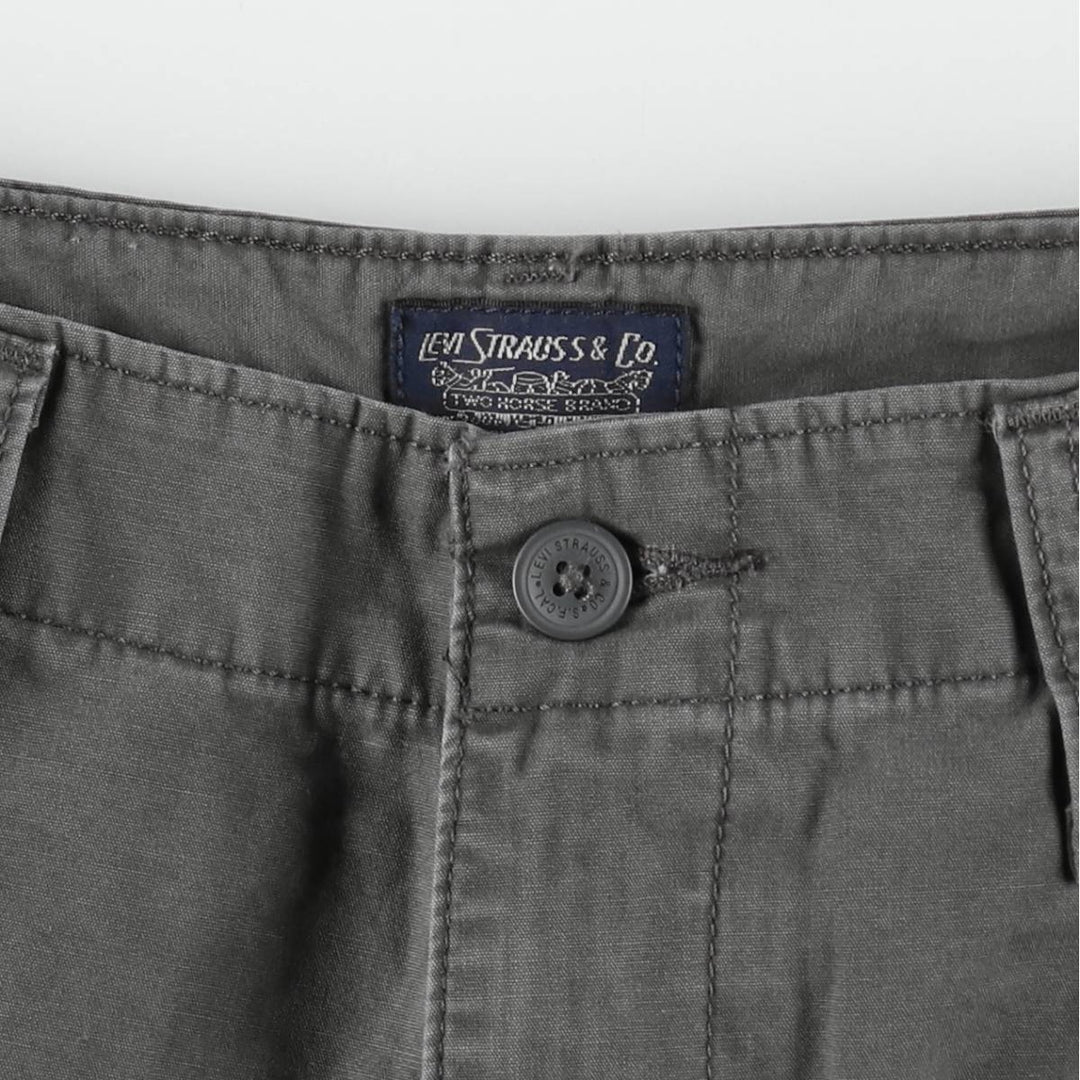Levi's cargo shorts, men's size W31 (approx.) cotton gray type Vintage Second Hand