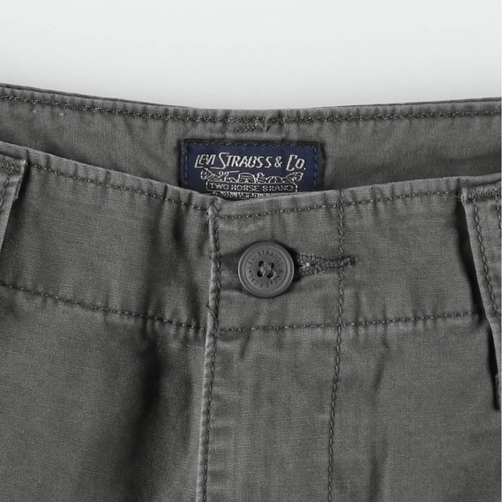 Levi's cargo shorts, men's size W31 (approx.) cotton gray type Vintage Second Hand