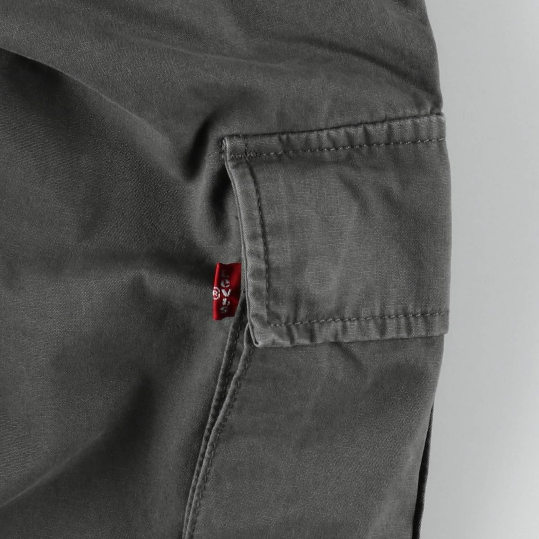 Levi's cargo shorts, men's size W31 (approx.) cotton gray type Vintage Second Hand
