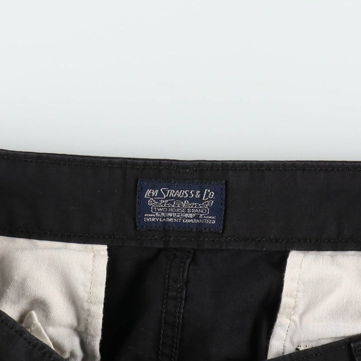 Levi's ripstop cargo shorts, men's size W37 (approx.) cotton black type Vintage Second Hand