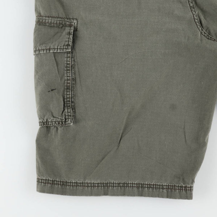 Calvin Klein Jeans Ripstop Cargo Shorts, Men's Size W39 (approx.) cotton Khaki type Vintage Second Hand