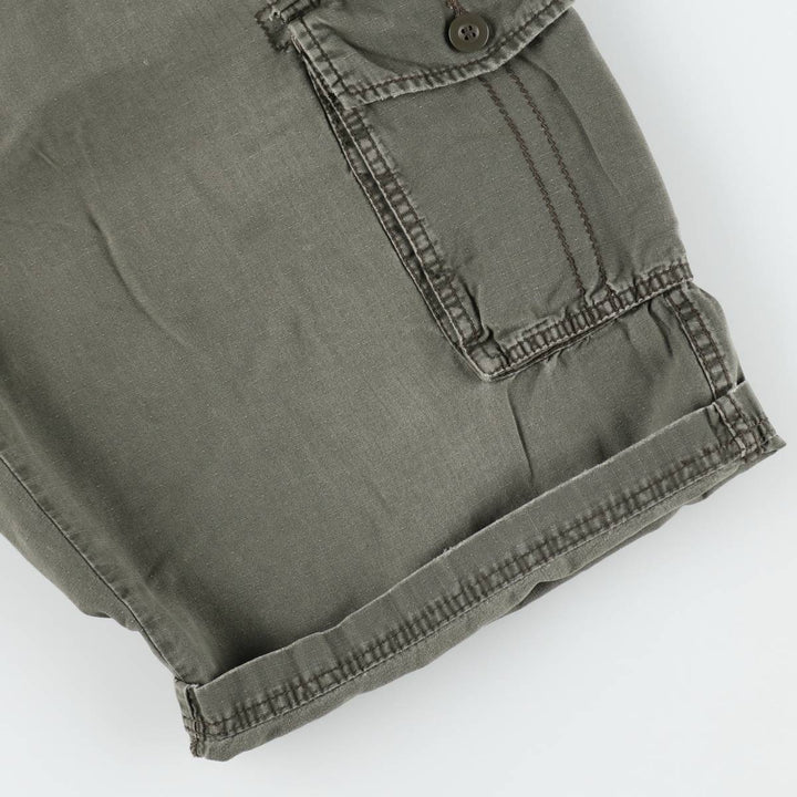 Calvin Klein Jeans Ripstop Cargo Shorts, Men's Size W39 (approx.) cotton Khaki type Vintage Second Hand