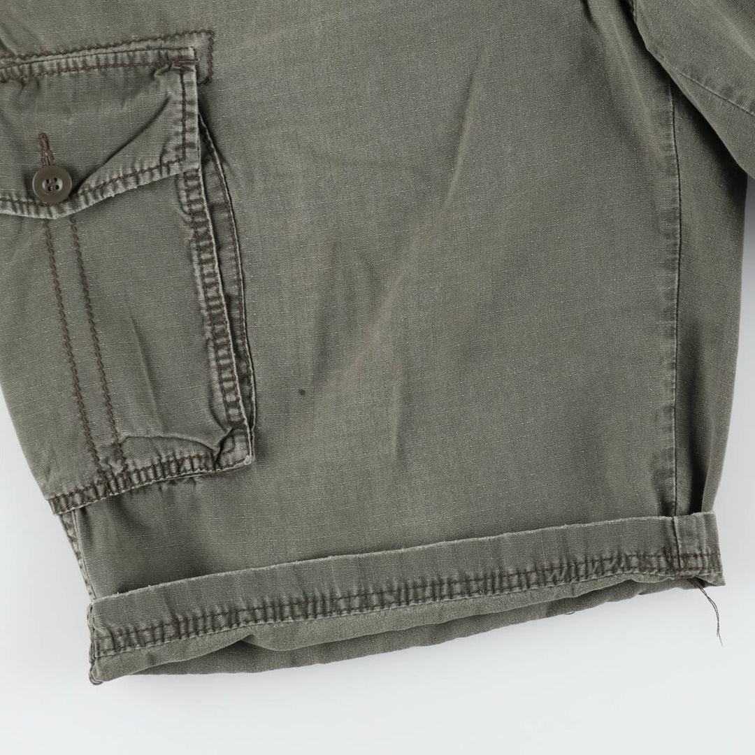 Calvin Klein Jeans Ripstop Cargo Shorts, Men's Size W39 (approx.) cotton Khaki type Vintage Second Hand