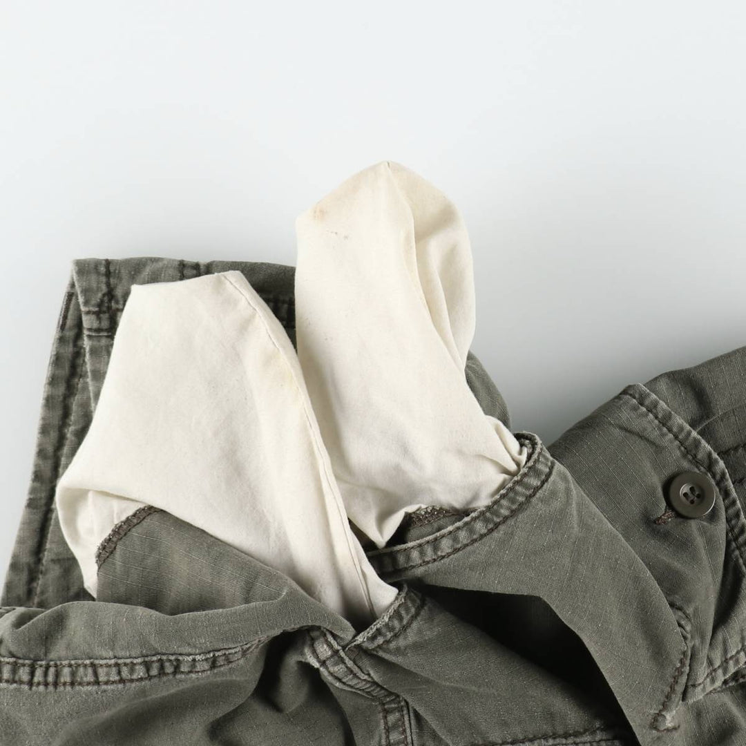 Calvin Klein Jeans Ripstop Cargo Shorts, Men's Size W39 (approx.) cotton Khaki type Vintage Second Hand