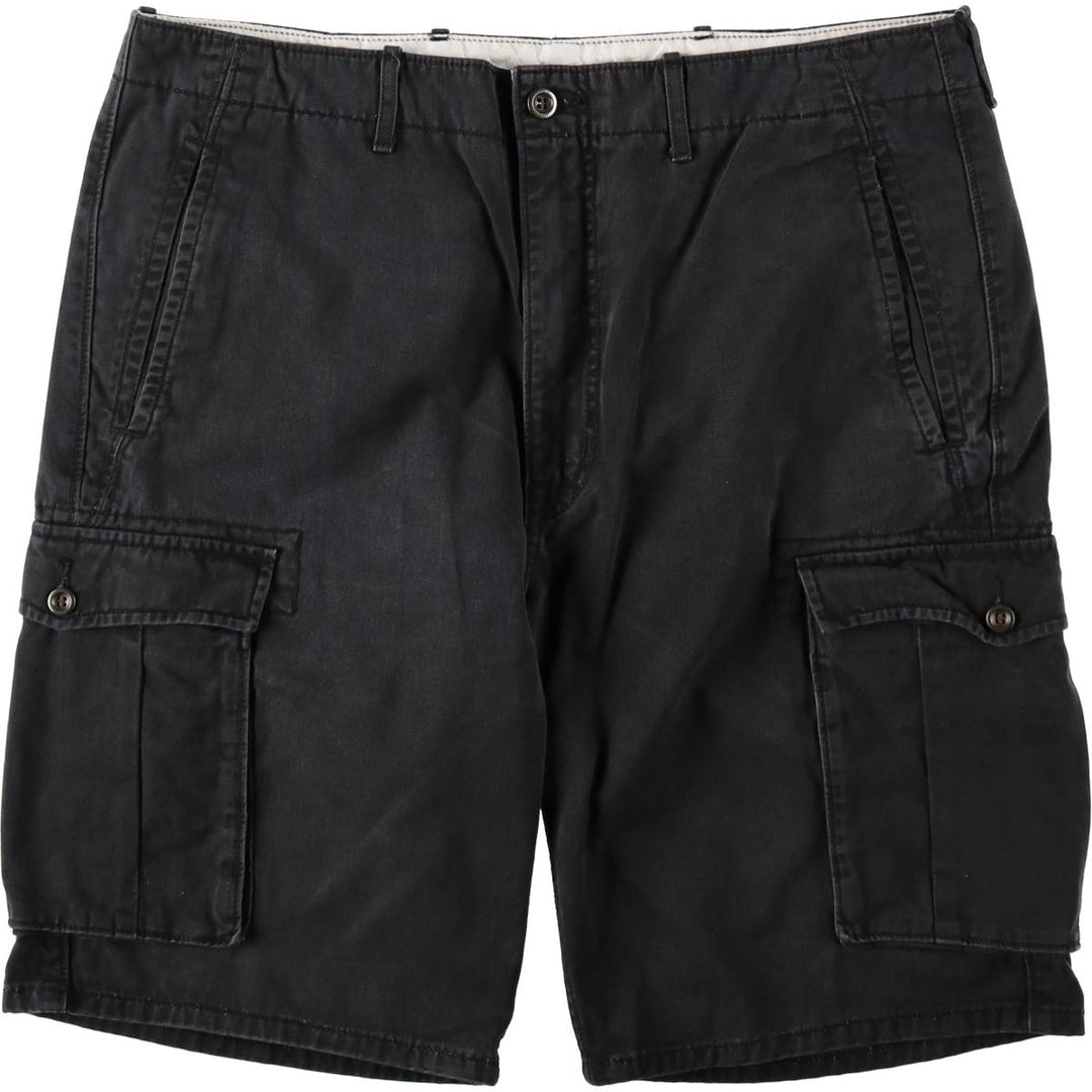Levi's cargo shorts, men's size W37 (approx.) cotton black type Vintage Second Hand