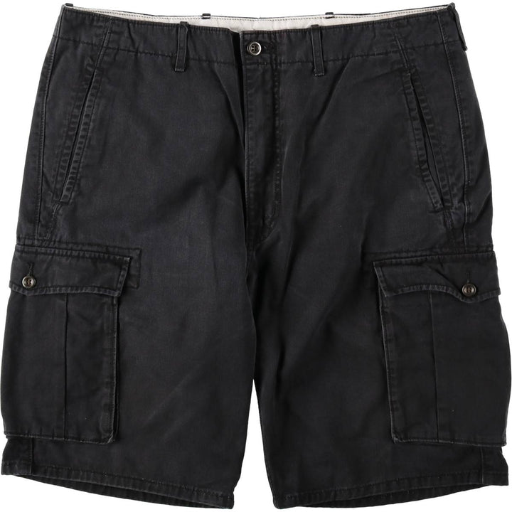Levi's cargo shorts, men's size W37 (approx.) cotton black type Vintage Second Hand