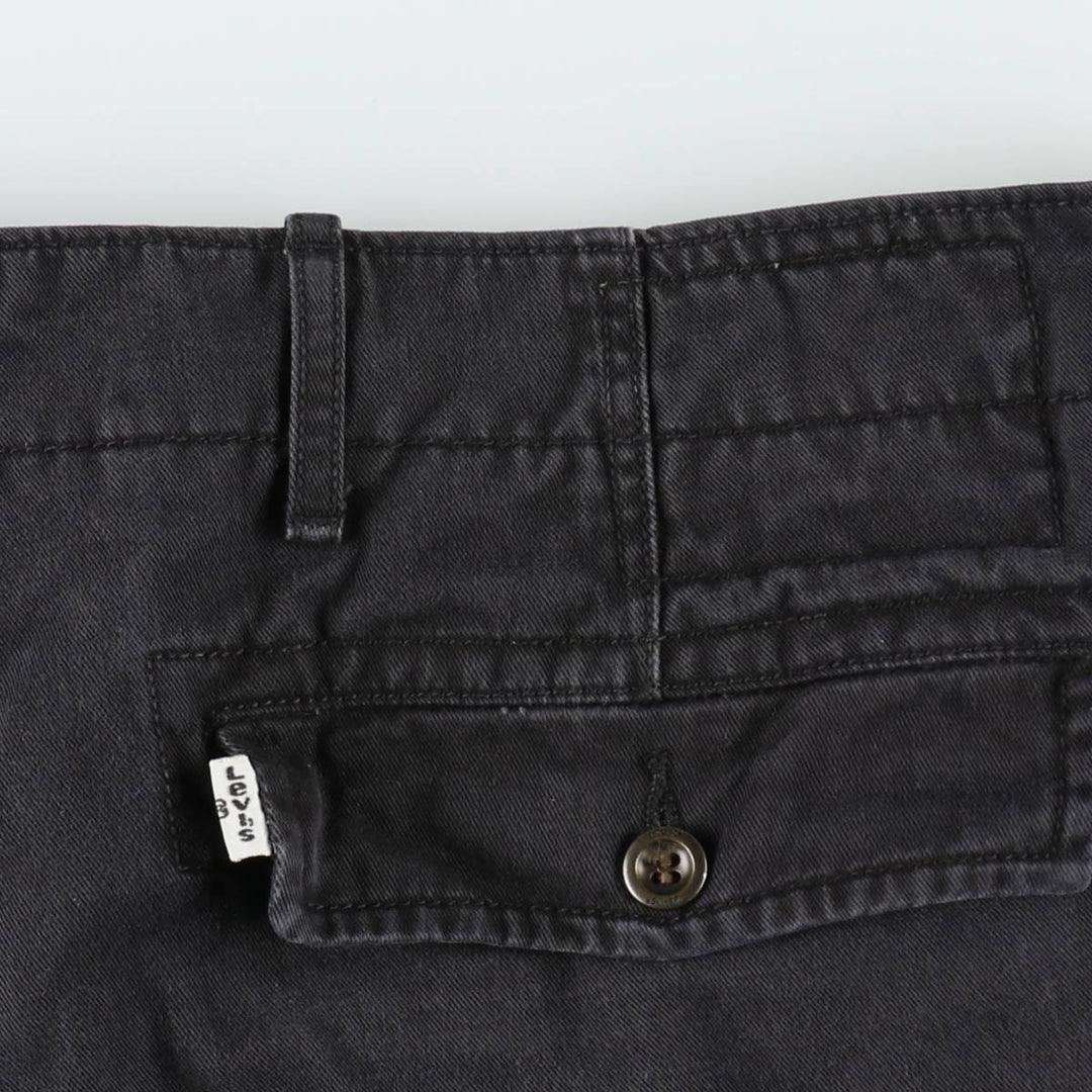 Levi's cargo shorts, men's size W37 (approx.) cotton black type Vintage Second Hand