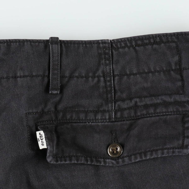 Levi's cargo shorts, men's size W37 (approx.) cotton black type Vintage Second Hand
