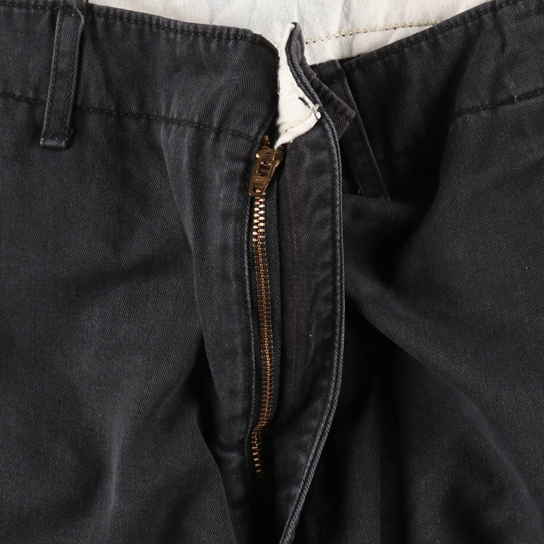 Levi's cargo shorts, men's size W37 (approx.) cotton black type Vintage Second Hand