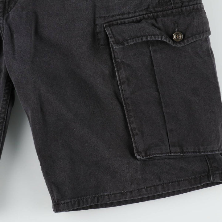 Levi's cargo shorts, men's size W37 (approx.) cotton black type Vintage Second Hand