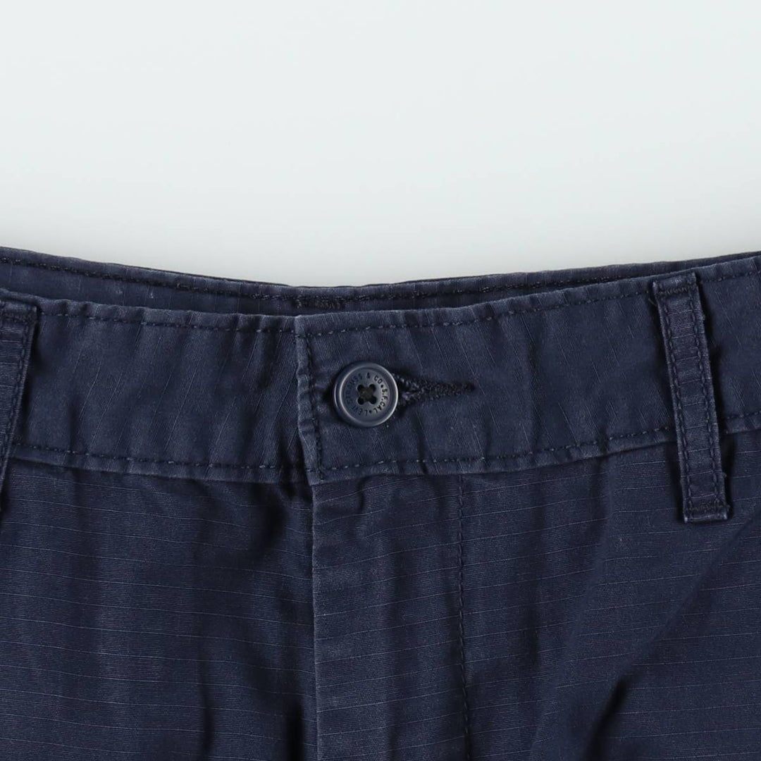 Levi's ripstop cargo shorts, men's size W37 (approx.) cotton navy blue type Vintage Second Hand