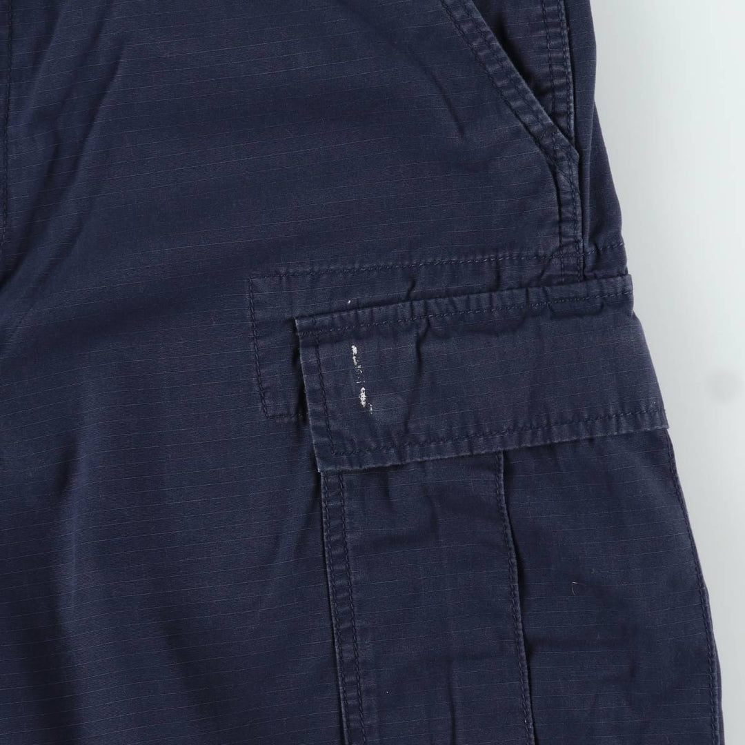 Levi's ripstop cargo shorts, men's size W37 (approx.) cotton navy blue type Vintage Second Hand