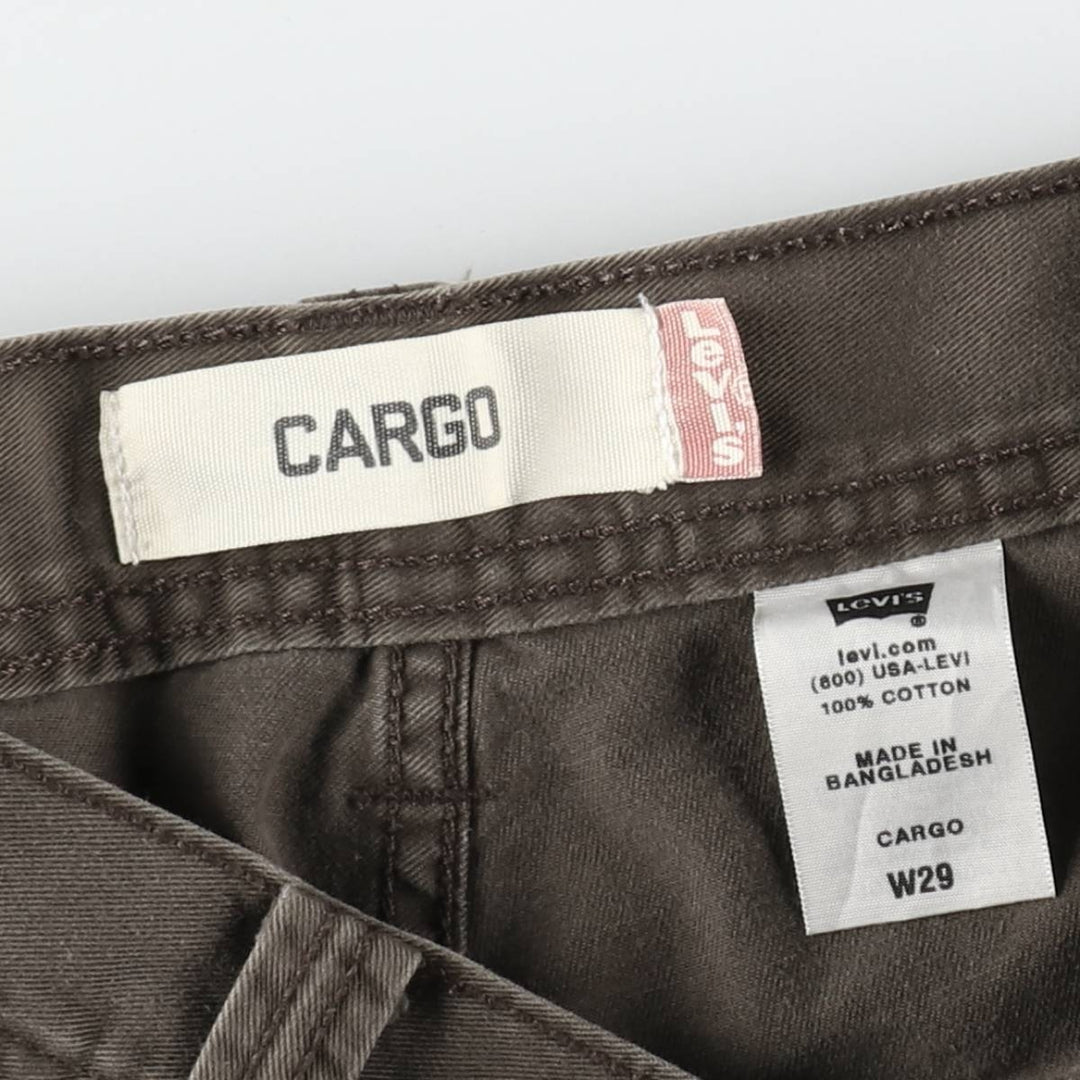 Levi's CARGO Cargo Shorts, Men's W30 (approx.) cotton Khaki type brown Vintage Second Hand