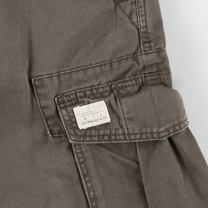 Levi's CARGO Cargo Shorts, Men's W30 (approx.) cotton Khaki type brown Vintage Second Hand