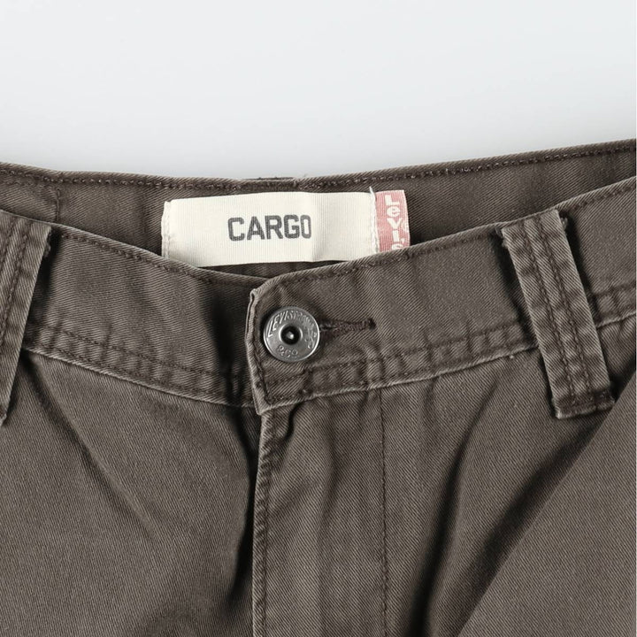 Levi's CARGO Cargo Shorts, Men's W30 (approx.) cotton Khaki type brown Vintage Second Hand