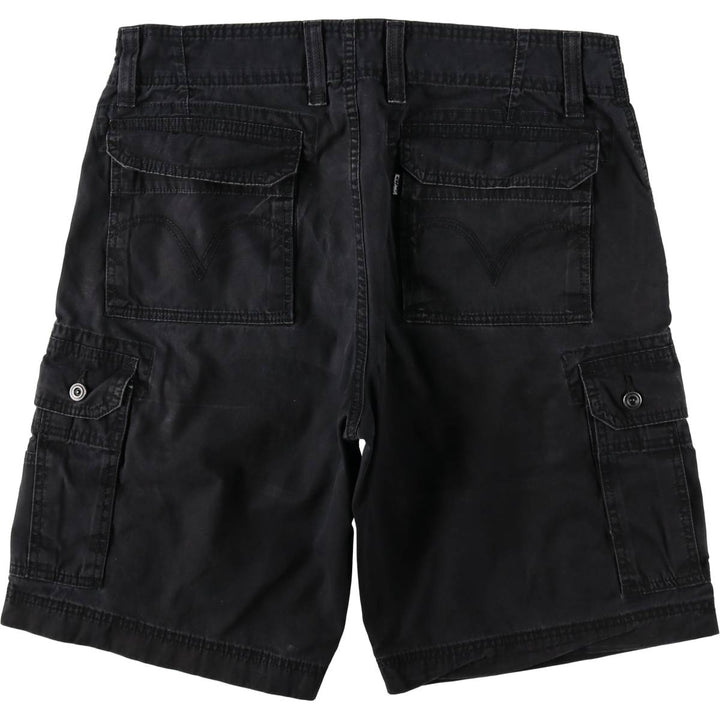 Levi's CARGO Cargo Shorts, Men's Size W35 (approx.) cotton black type Vintage Second Hand