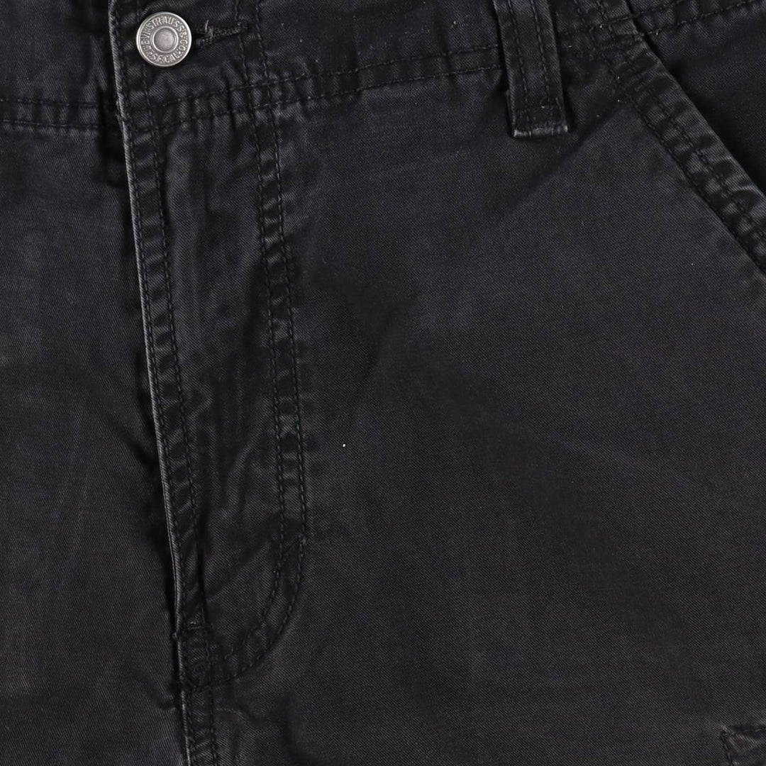 Levi's CARGO Cargo Shorts, Men's Size W35 (approx.) cotton black type Vintage Second Hand
