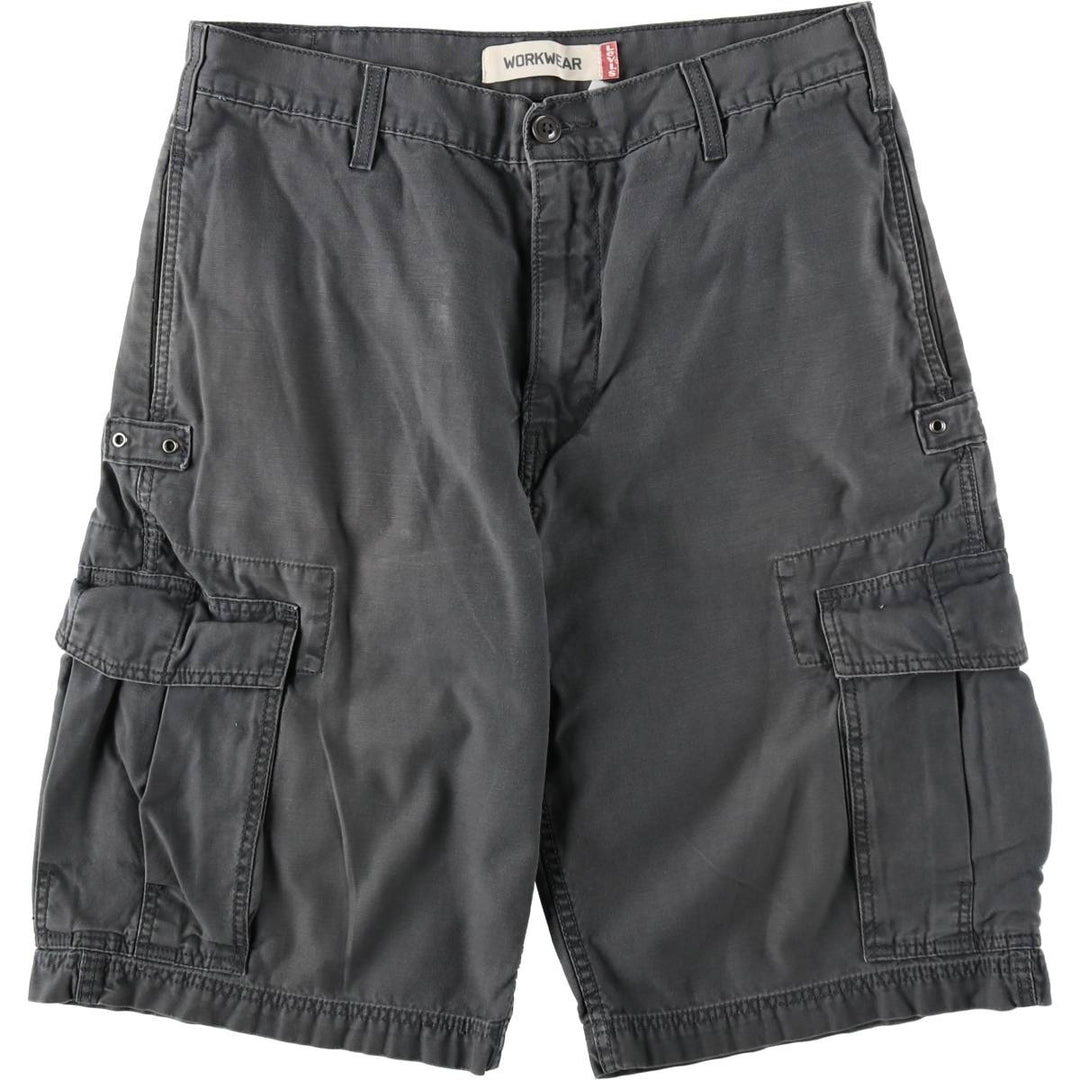 Levi's WORKWEAR Cargo Shorts, Men's Size W36 (approx.) cotton Charcoal Vintage Second Hand