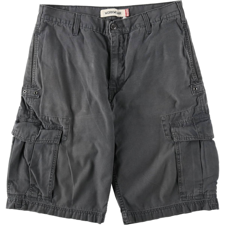 Levi's WORKWEAR Cargo Shorts, Men's Size W36 (approx.) cotton Charcoal Vintage Second Hand