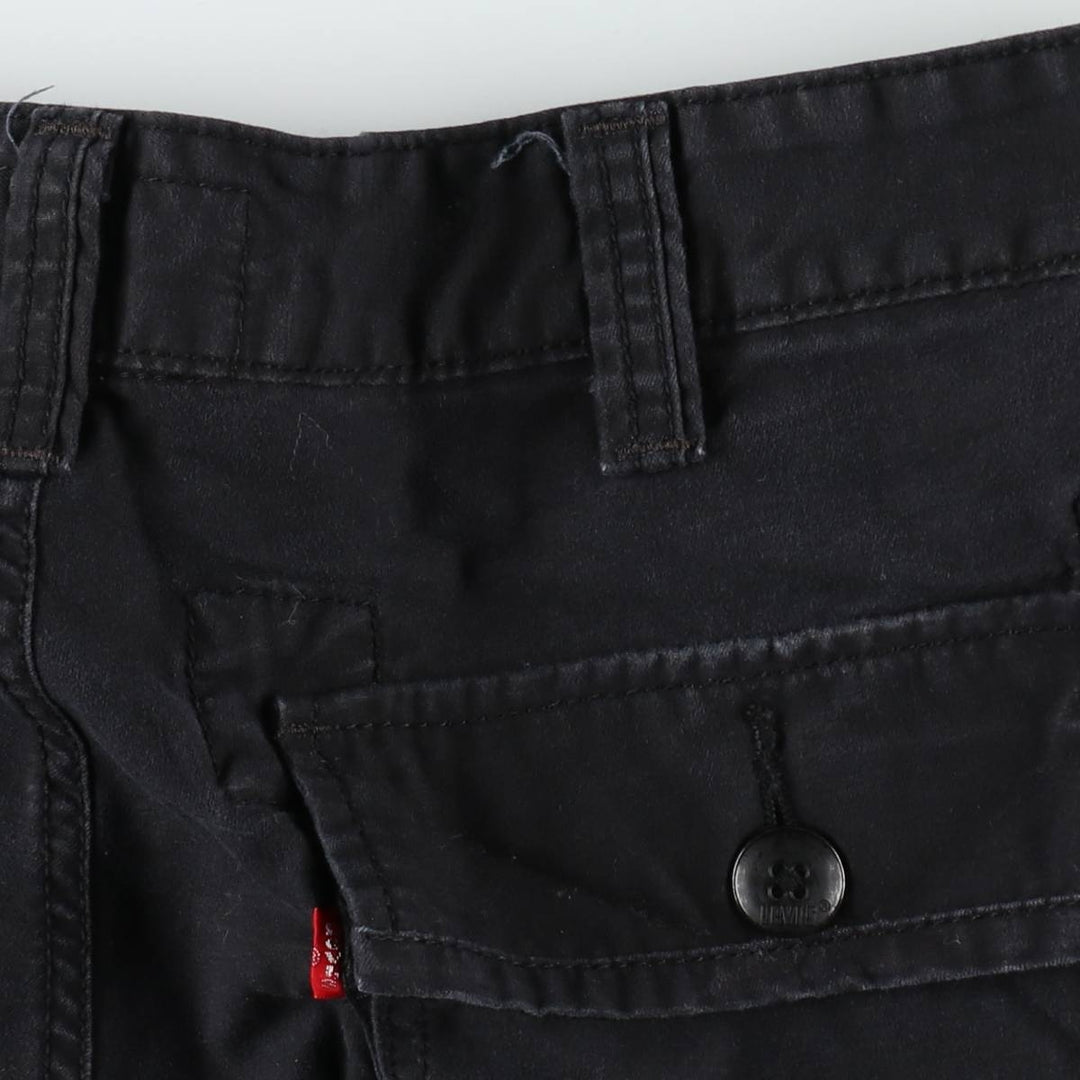 Levi's cargo shorts, men's size W36 (approx.) cotton black type Vintage Second Hand