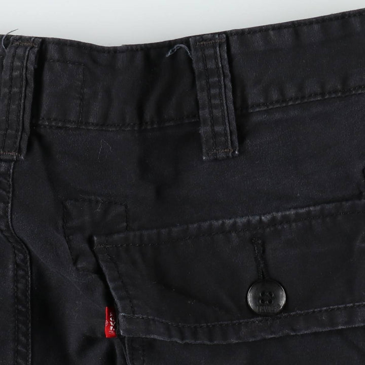 Levi's cargo shorts, men's size W36 (approx.) cotton black type Vintage Second Hand