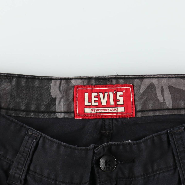Levi's cargo shorts, men's size W36 (approx.) cotton black type Vintage Second Hand