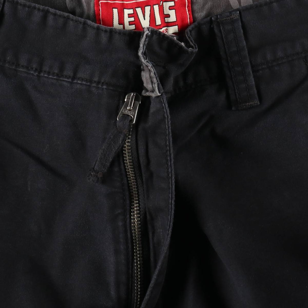 Levi's cargo shorts, men's size W36 (approx.) cotton black type Vintage Second Hand