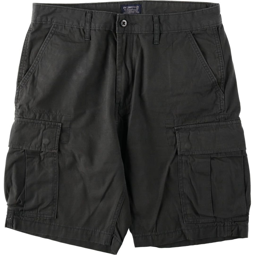 Levi's cargo shorts, men's size W34 (approx.) cotton Charcoal Vintage Second Hand