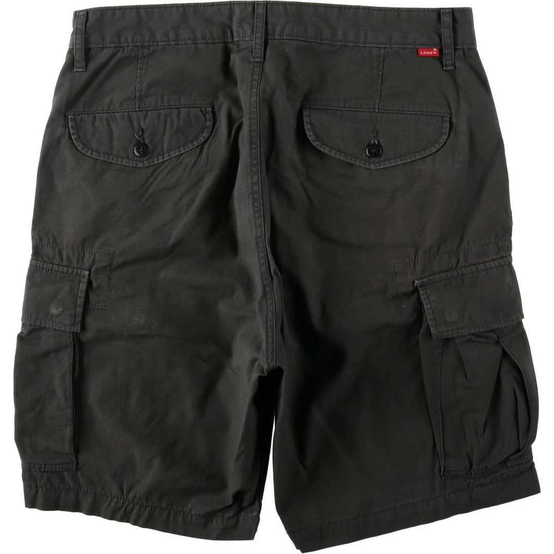Levi's cargo shorts, men's size W34 (approx.) cotton Charcoal Vintage Second Hand