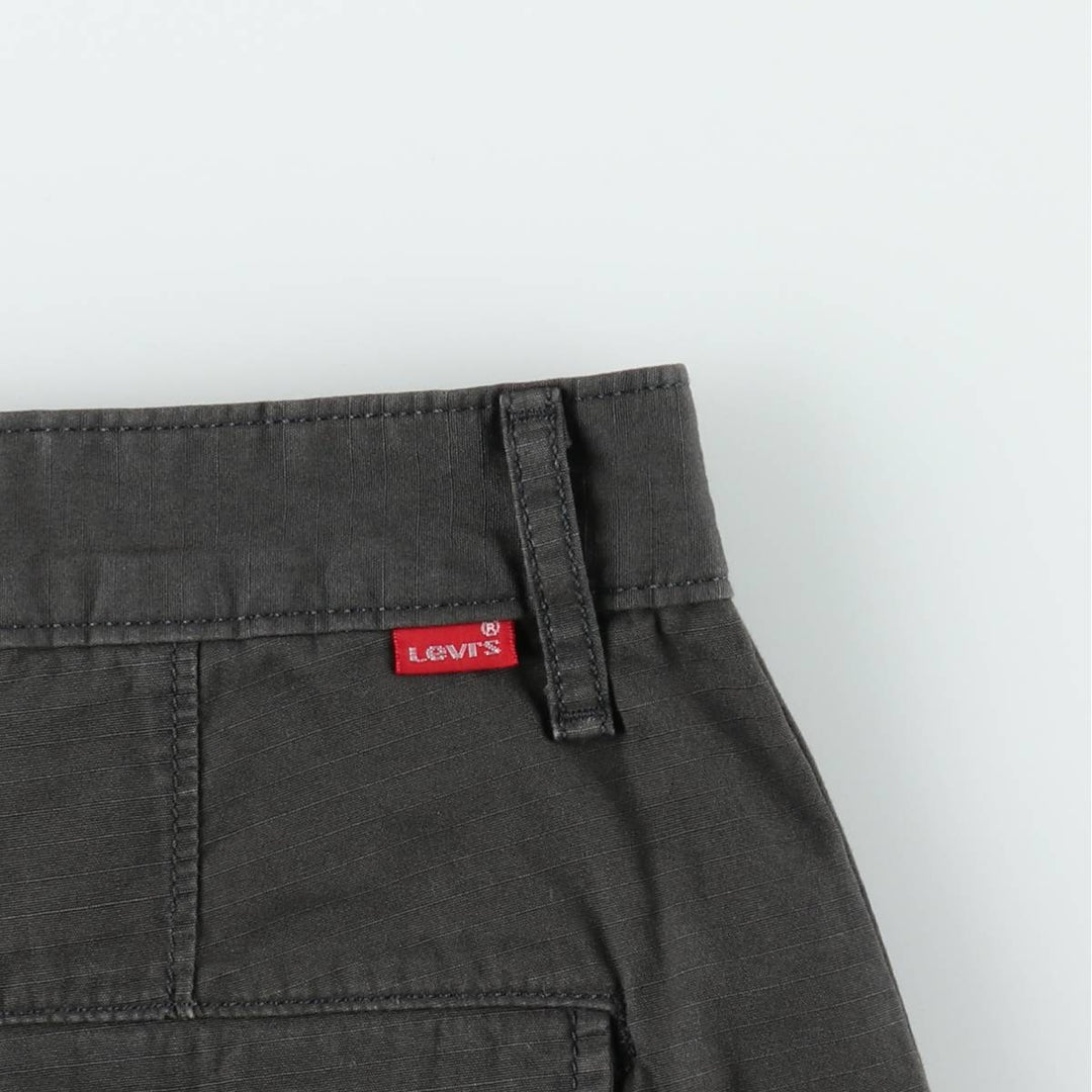 Levi's cargo shorts, men's size W34 (approx.) cotton Charcoal Vintage Second Hand