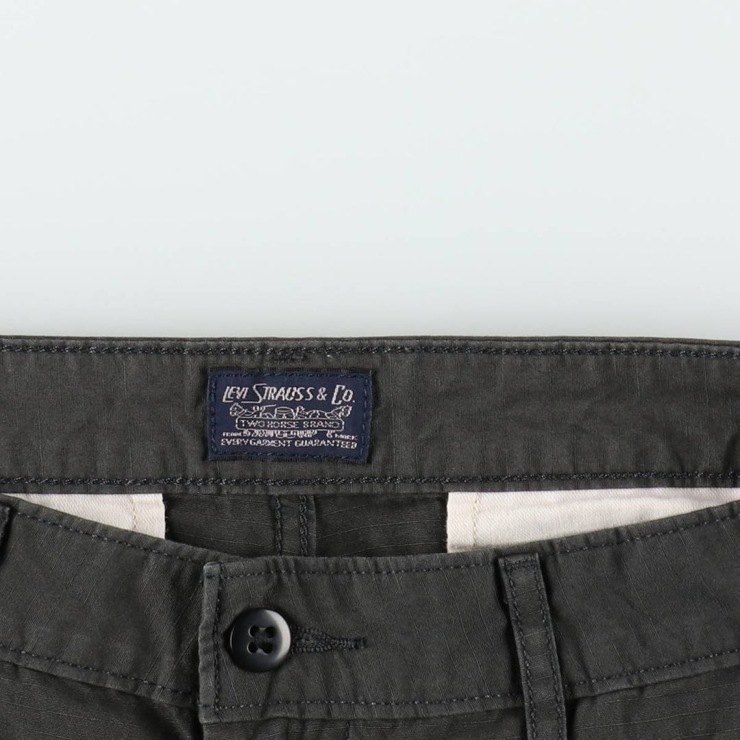 Levi's cargo shorts, men's size W34 (approx.) cotton Charcoal Vintage Second Hand