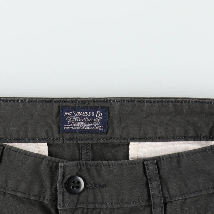 Levi's cargo shorts, men's size W34 (approx.) cotton Charcoal Vintage Second Hand