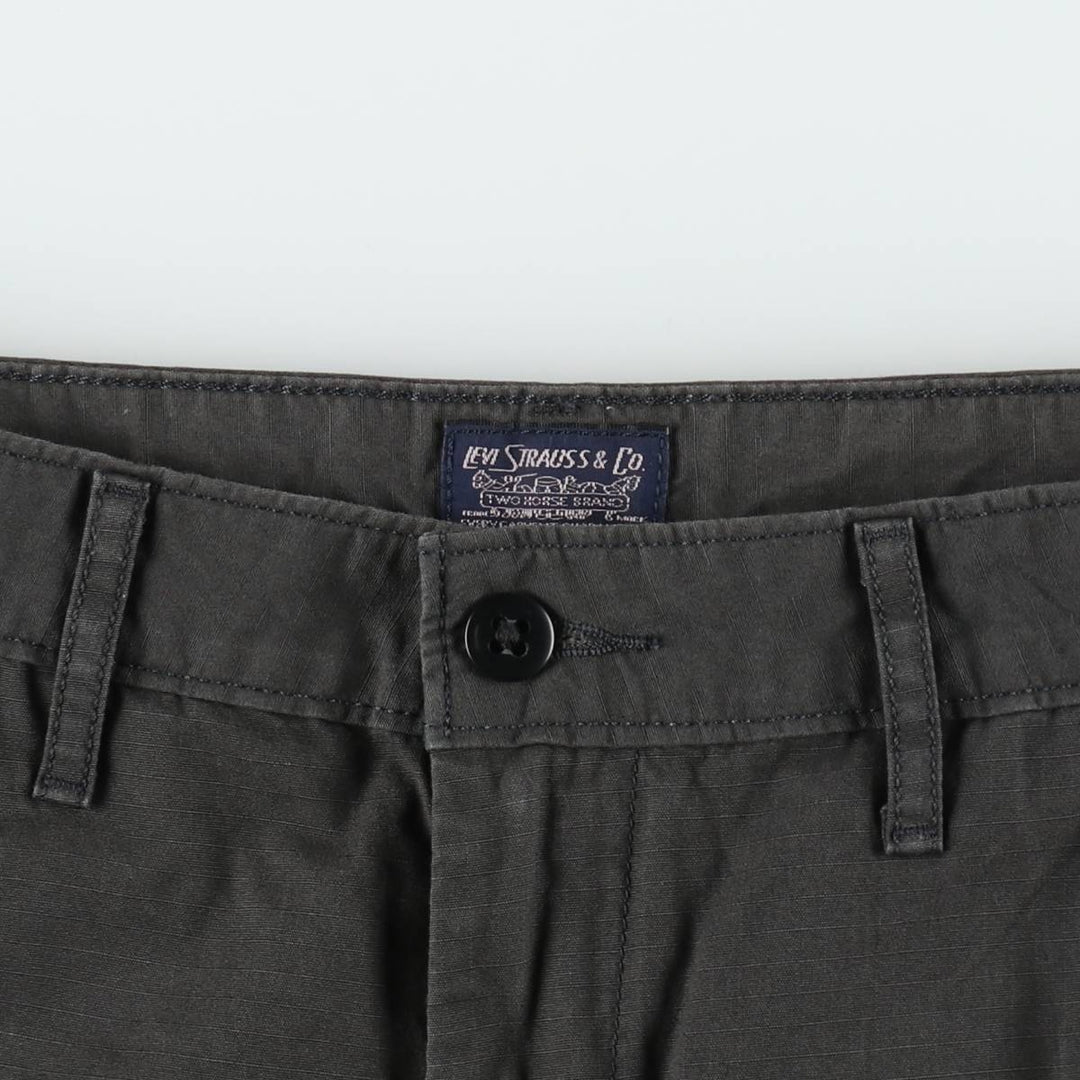 Levi's cargo shorts, men's size W34 (approx.) cotton Charcoal Vintage Second Hand