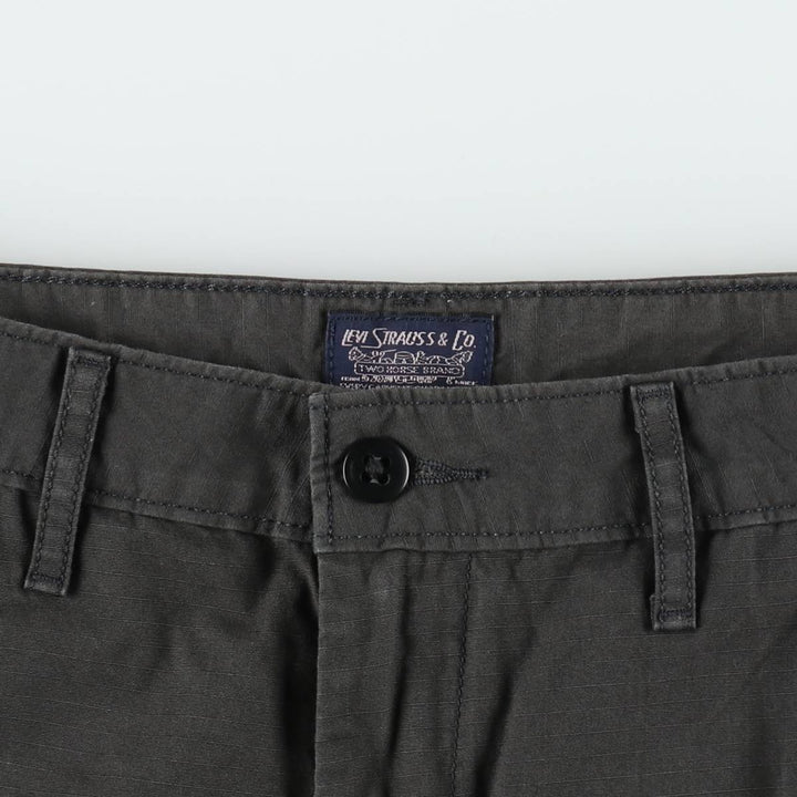 Levi's cargo shorts, men's size W34 (approx.) cotton Charcoal Vintage Second Hand