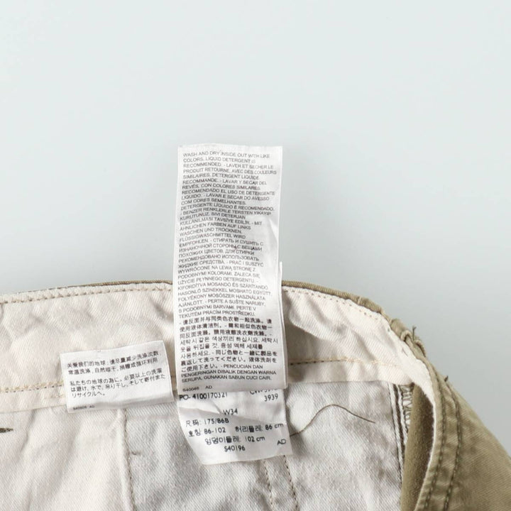 Levi's cargo shorts, men's size W37 (approx.) cotton Khaki type Vintage Second Hand