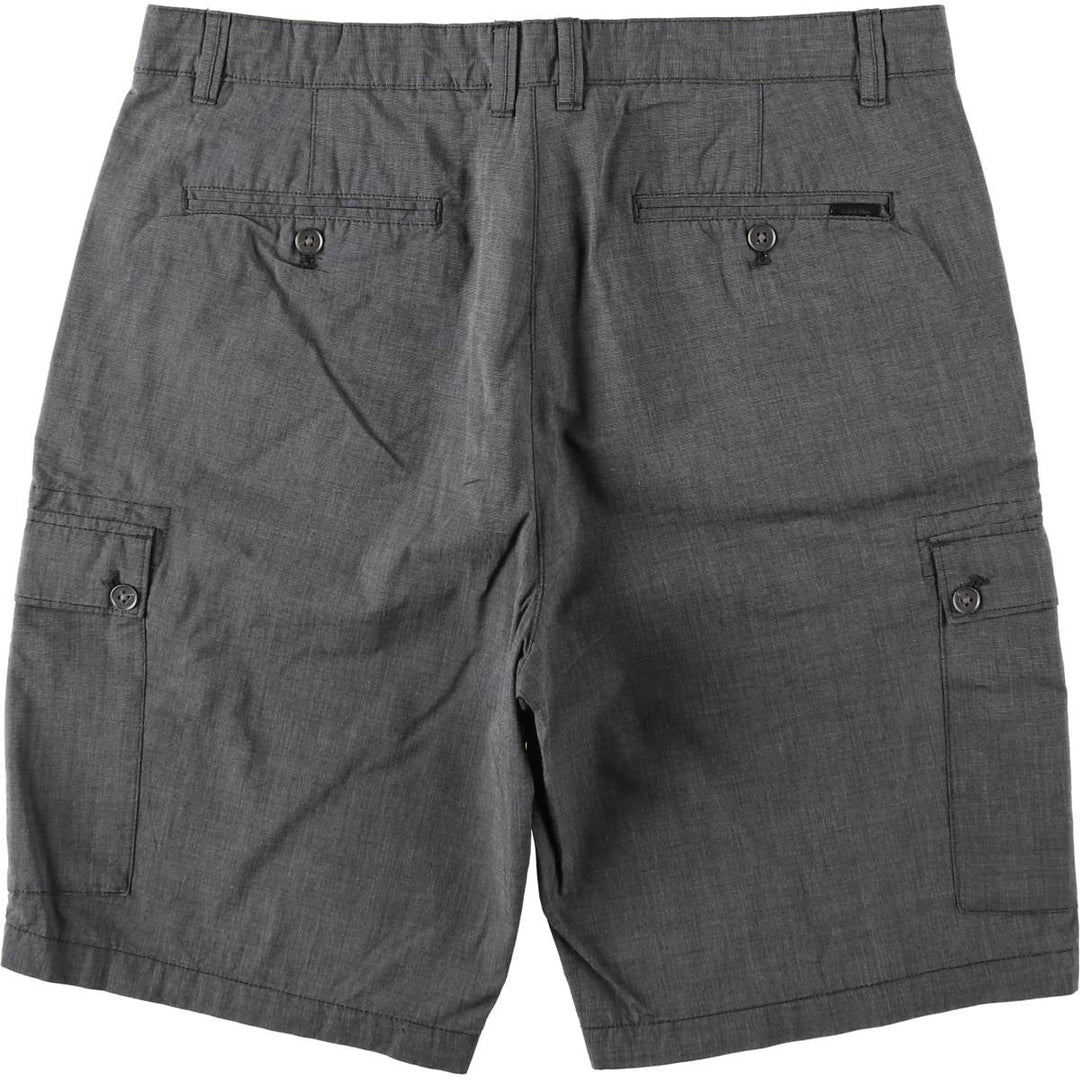 90s-00'S Calvin Klein Chambray Cargo Shorts, Men's Size W37 (approx.), Vintage cotton gray type Vintage Second Hand