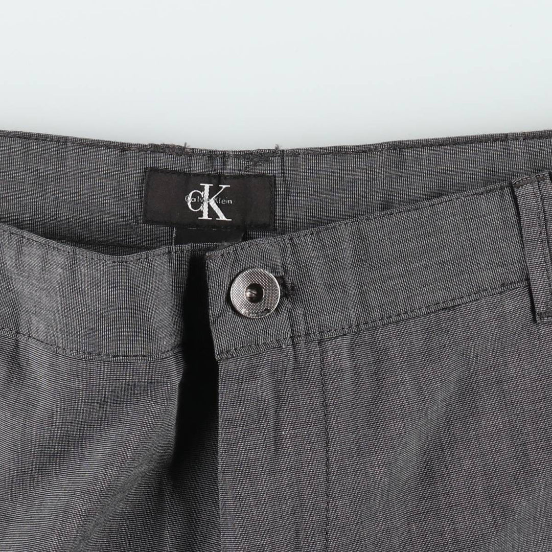 90s-00'S Calvin Klein Chambray Cargo Shorts, Men's Size W37 (approx.), Vintage cotton gray type Vintage Second Hand
