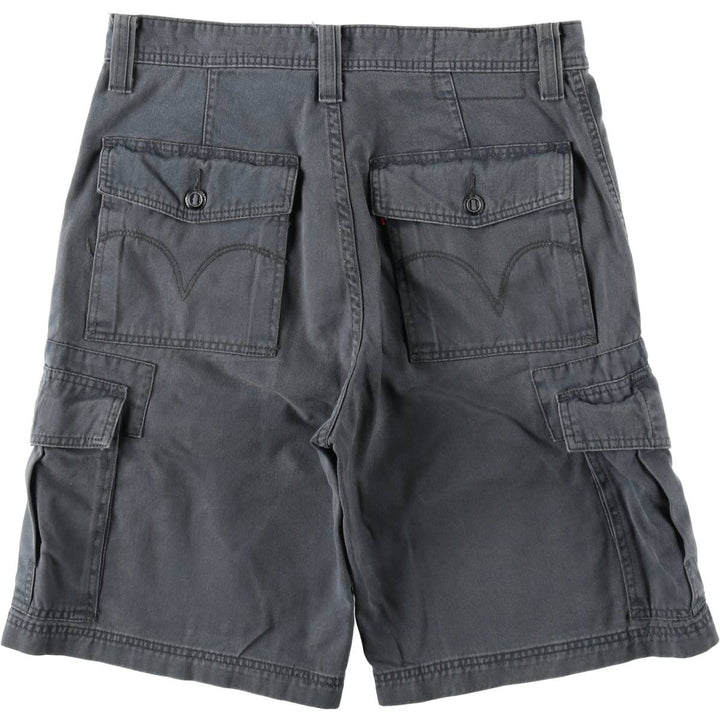 Levi's CARGO Cargo Shorts, Men's Size W34 (approx.) cotton navy blue type Vintage Second Hand