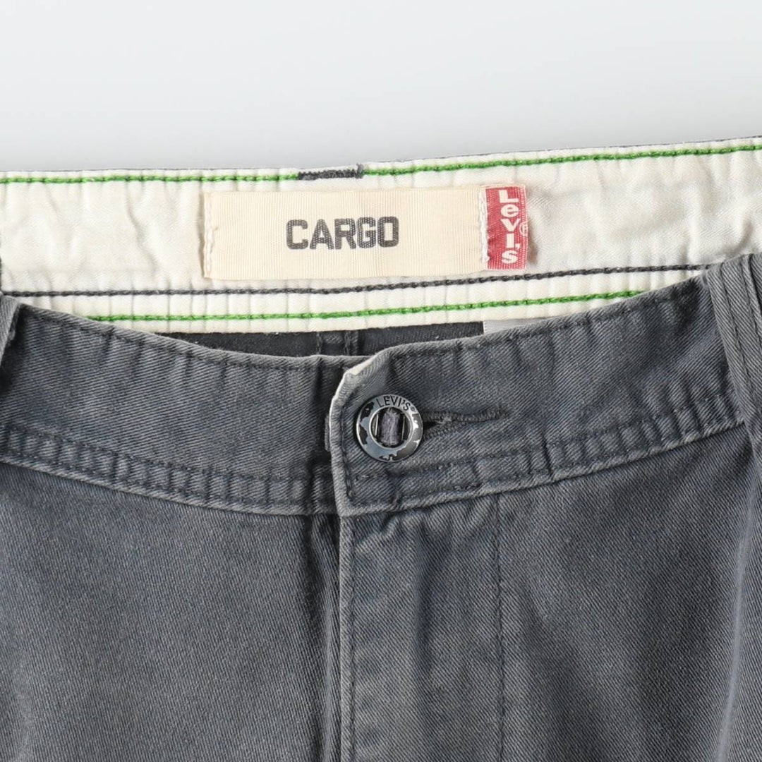 Levi's CARGO Cargo Shorts, Men's Size W34 (approx.) cotton navy blue type Vintage Second Hand