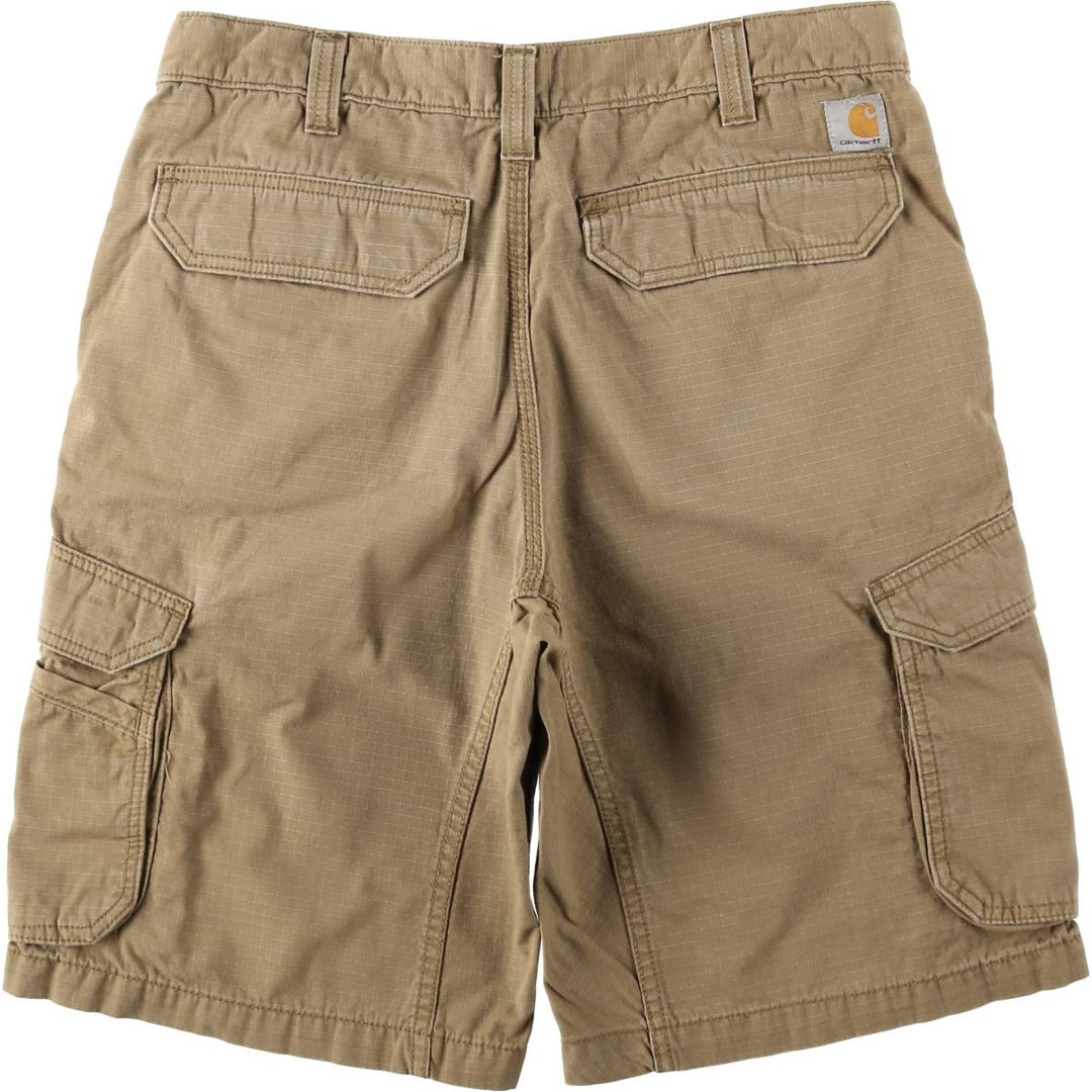 Carhartt Relaxed Fit Force Ripstop Cargo Shorts (Men's, equivalent to size W34) cotton brown type Vintage Second Hand