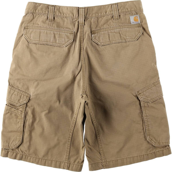 Carhartt Relaxed Fit Force Ripstop Cargo Shorts (Men's, equivalent to size W34) cotton brown type Vintage Second Hand